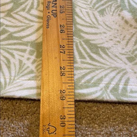 C&C California Terry Towel Fern S/S Polo Shirt Green White Size XXL - Picture 6 of 9